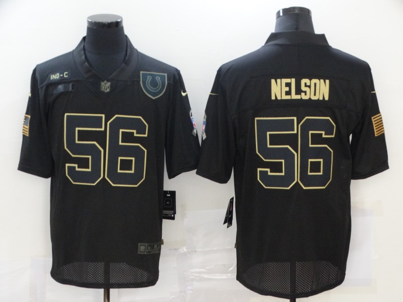Men's Indianapolis Colts Quenton Nelson #56 Black Jersey